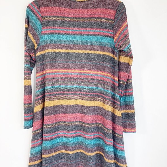 Elan Horizontal Striped Swing Sweater Dress M - Picture 4 of 10